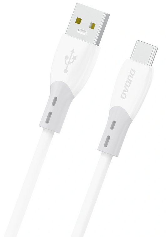 Cablu Date si Incarcare USB-A - USB-C Dudao L25ST, 100W, 1m, Alb
