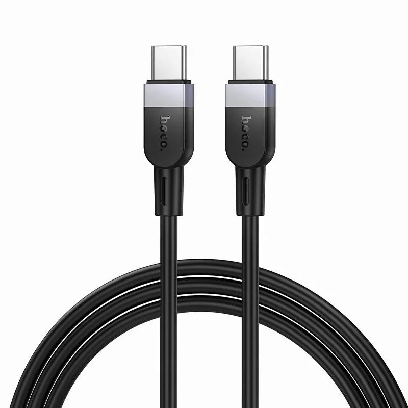 Cablu Date si Incarcare USB-C - USB-C HOCO X109, 60W, 1m, Negru