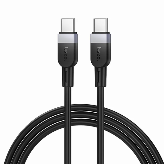 Cablu Date si Incarcare USB-C - USB-C HOCO X109, 60W, 1m, Negru