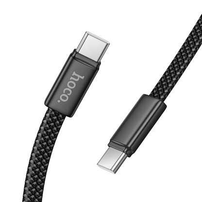 Cablu Date si Incarcare USB-C - USB-C HOCO X125, 60W, 1m, Negru