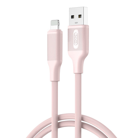 Cablu Date si Incarcare USB-A - Lightning XO Design NB265, 12W, 1m, Roz