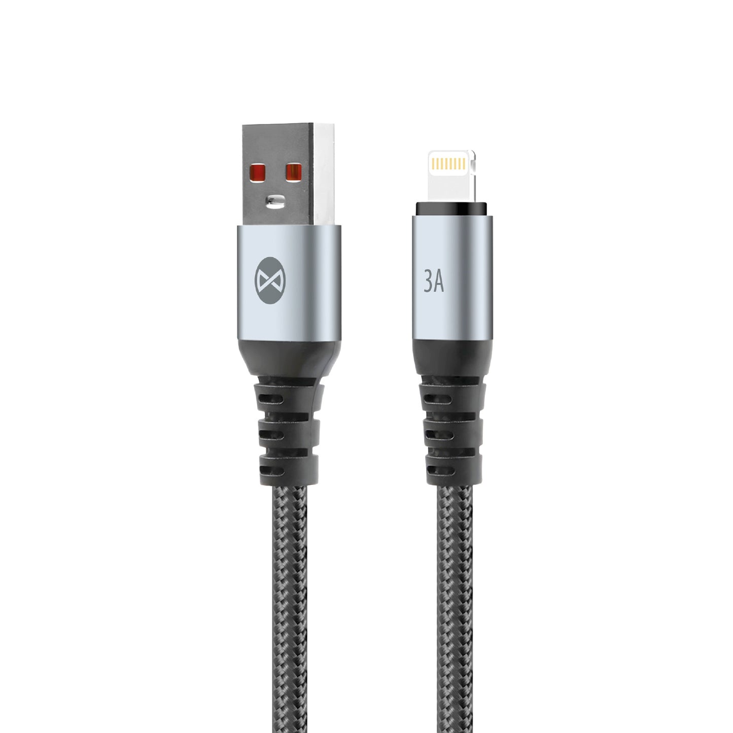 Cablu Date si Incarcare USB-A - Lightning Forever Braix, 18W, 1m, Negru