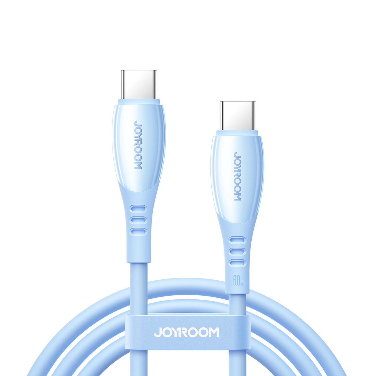 Cablu Date si Incarcare USB-C - USB-C Joyroom S-A59 Vibrant, 60W, 1.2m, Albastru