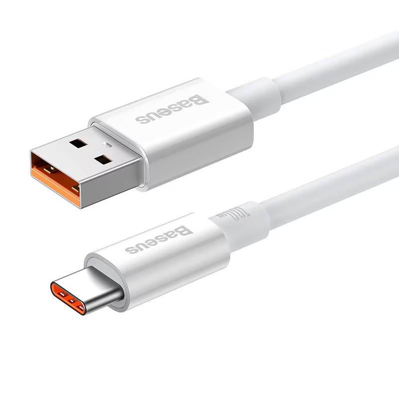 Cablu Date si Incarcare USB-A - USB-C Baseus Superior Series, 100W, 1m, Alb P10320102214-01