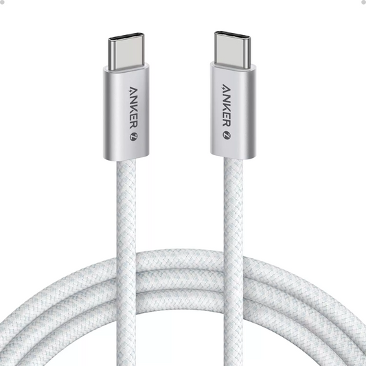 Cablu Date si Incarcare USB-C - USB-C Anker Zolo, 240W, 1.8m, Alb A8060H22