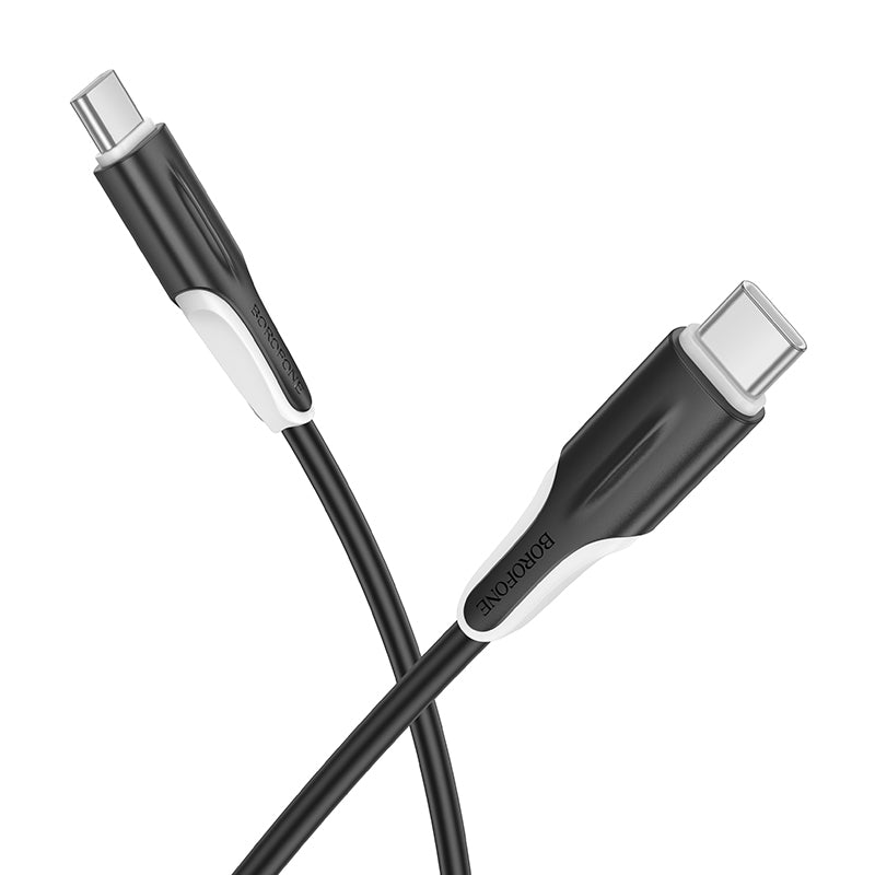 Cablu Date si Incarcare USB-C - USB-C Borofone BX119 New, 60W, 1m, Negru