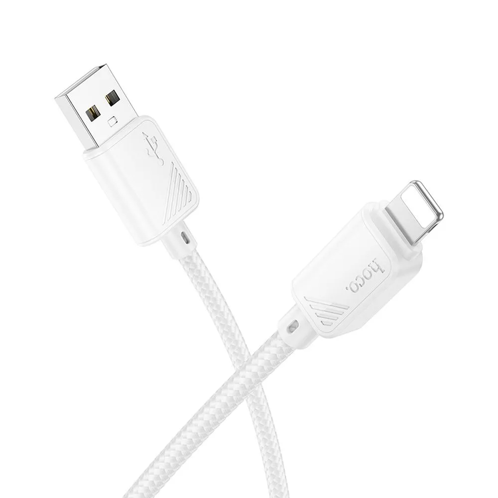 Cablu Date si Incarcare USB-A - Lightning HOCO X113, 18W, 1m, Alb