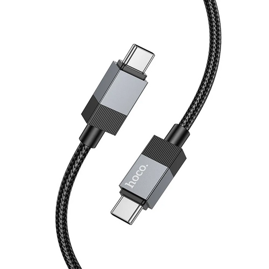 Cablu Date si Incarcare USB-C - USB-C HOCO X110, 60W, 1m, Negru
