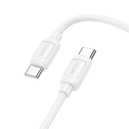 Cablu Date si Incarcare USB-C - USB-C HOCO X115, 240W, 1m, Alb