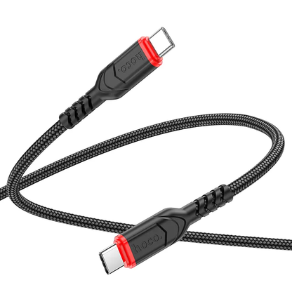 Cablu Date si Incarcare USB-C - USB-C HOCO X59 Victory, 60W, 3m, Negru