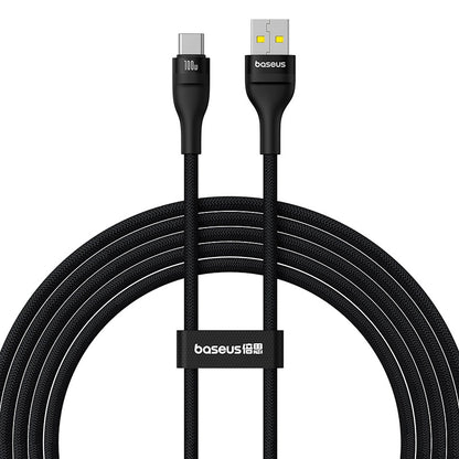 Cablu Date si Incarcare USB-A - USB-C Baseus Flash Series II, 100W, 2m, Negru P10311804111-01