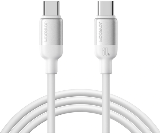 Cablu Date si Incarcare USB-C - USB-C Joyroom S-A62 Lively, 60W, 1.2m, Alb