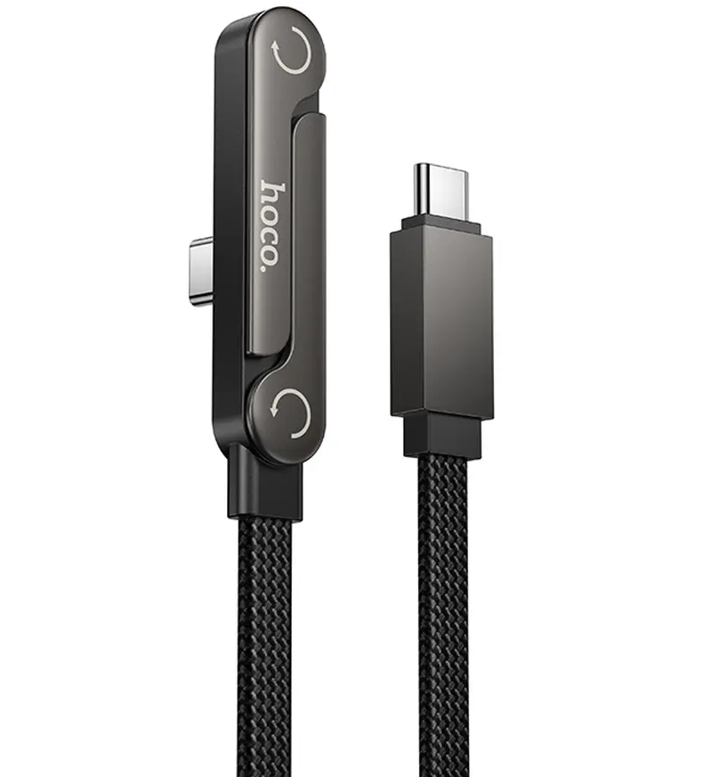 Cablu Date si Incarcare USB-C - USB-C HOCO U150 Exquisite, 60W, 1.2m, Negru