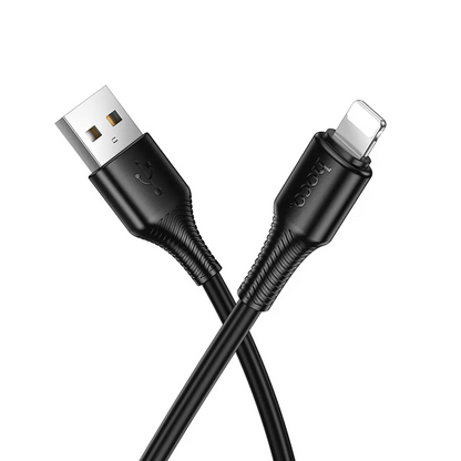 Cablu Date si Incarcare USB-A - Lightning HOCO X120, 18W, 1m, Negru