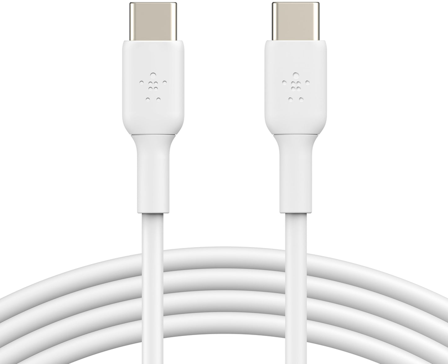 Cablu Date si Incarcare USB-C - USB-C Belkin BoostCharge, 60W, 2m, Alb CAB003bt2MWH