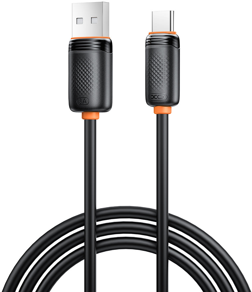 Cablu Date si Incarcare USB-A - USB-C XO Design NB302, 18W, 1m, Negru