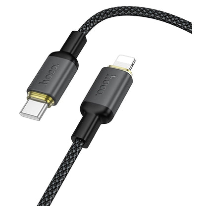 Cablu Date si Incarcare USB-A - Lightning HOCO X128 Benefit, 12W, 1m, Negru