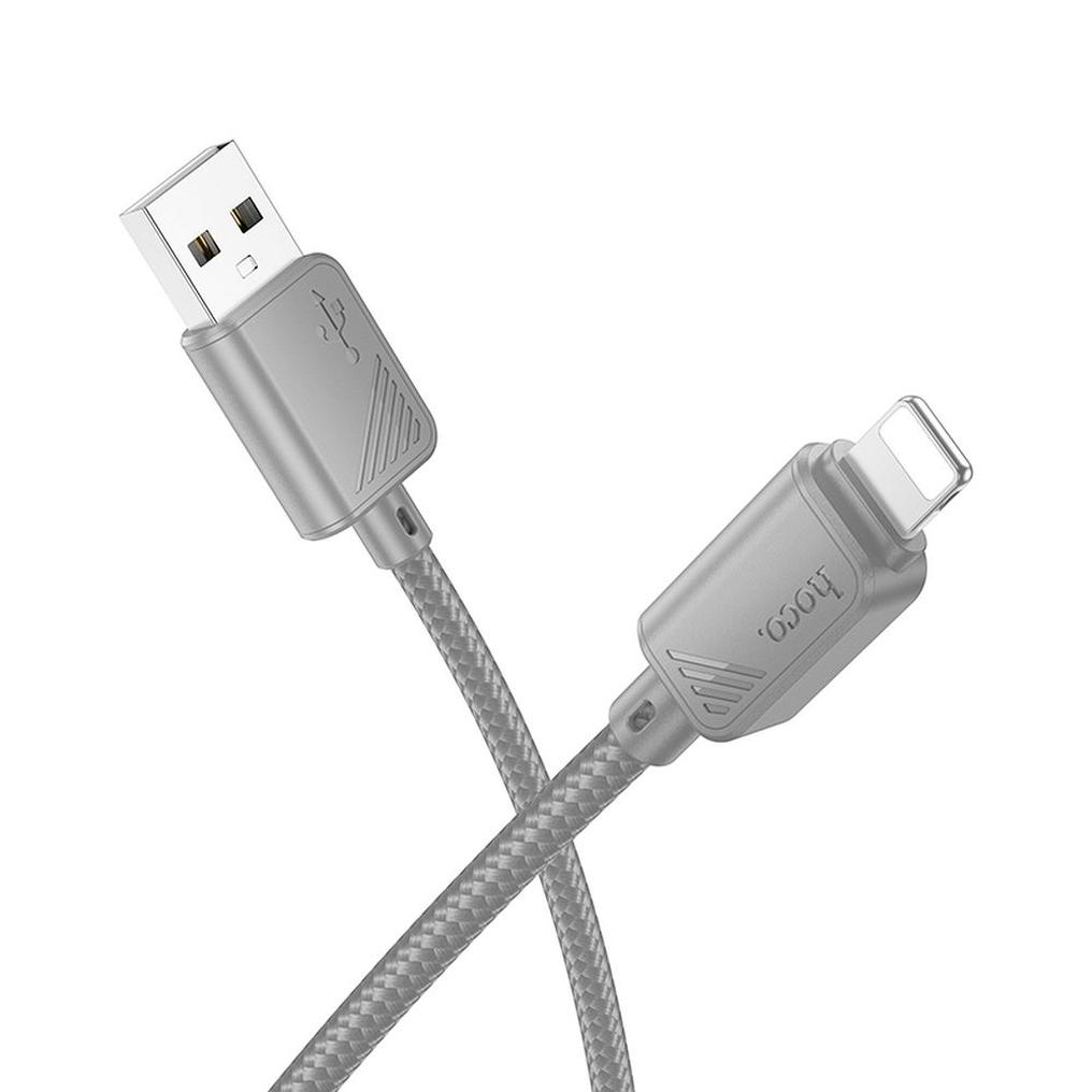 Cablu Date si Incarcare USB-A - Lightning HOCO X113, 18W, 1m, Gri