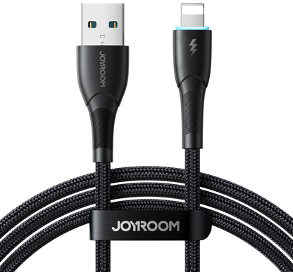 Cablu Date si Incarcare USB-A - Lightning Joyroom SA32-AL3, 18W, 1m, Negru