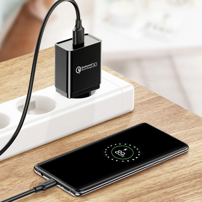 Cablu Date si Incarcare USB-A - USB-C UGREEN US184, 18W, 0.5m, Negru