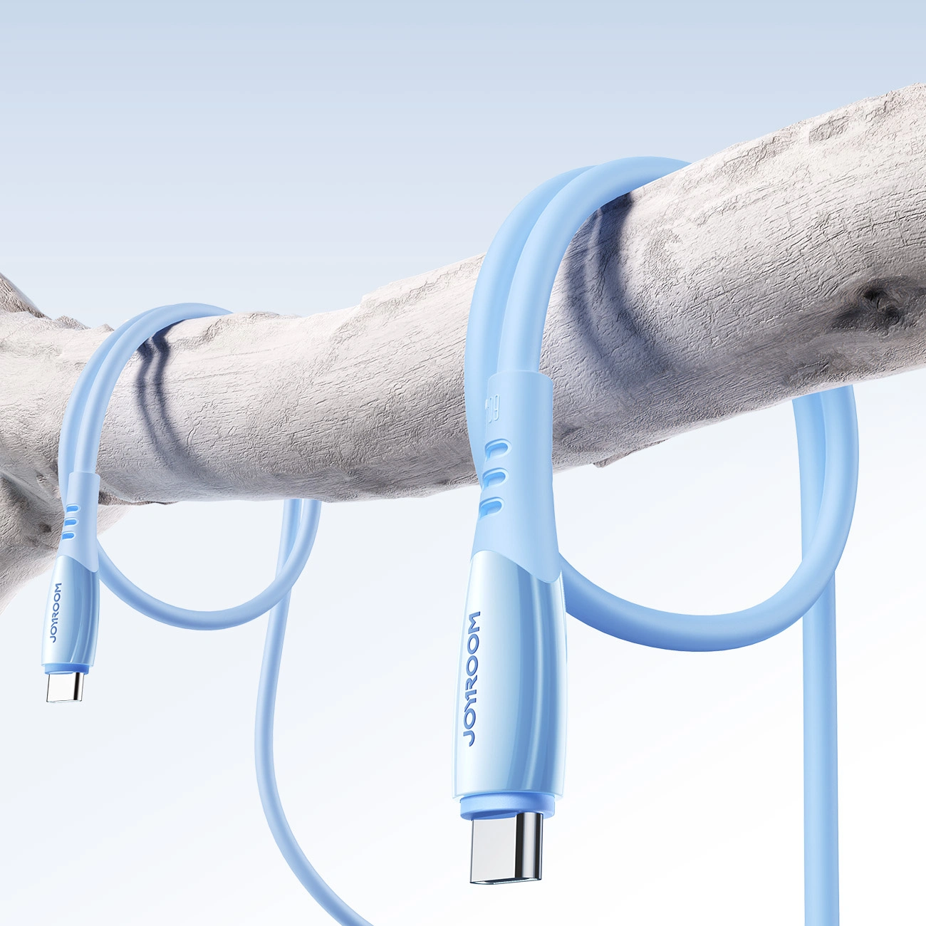 Cablu Date si Incarcare USB-C - USB-C Joyroom S-A59 Vibrant, 60W, 1.2m, Albastru