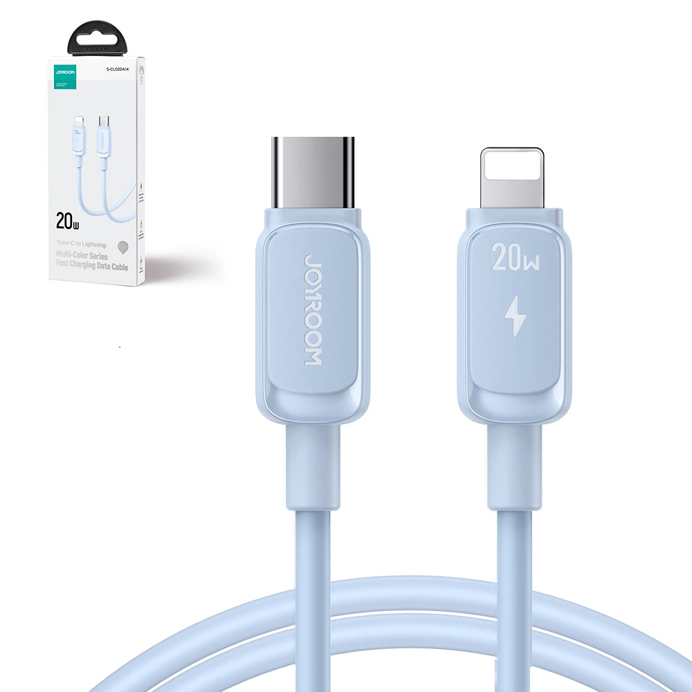 Cablu Date si Incarcare USB-C - Lightning Joyroom S-A14, 20W, 1.2m, Albastru