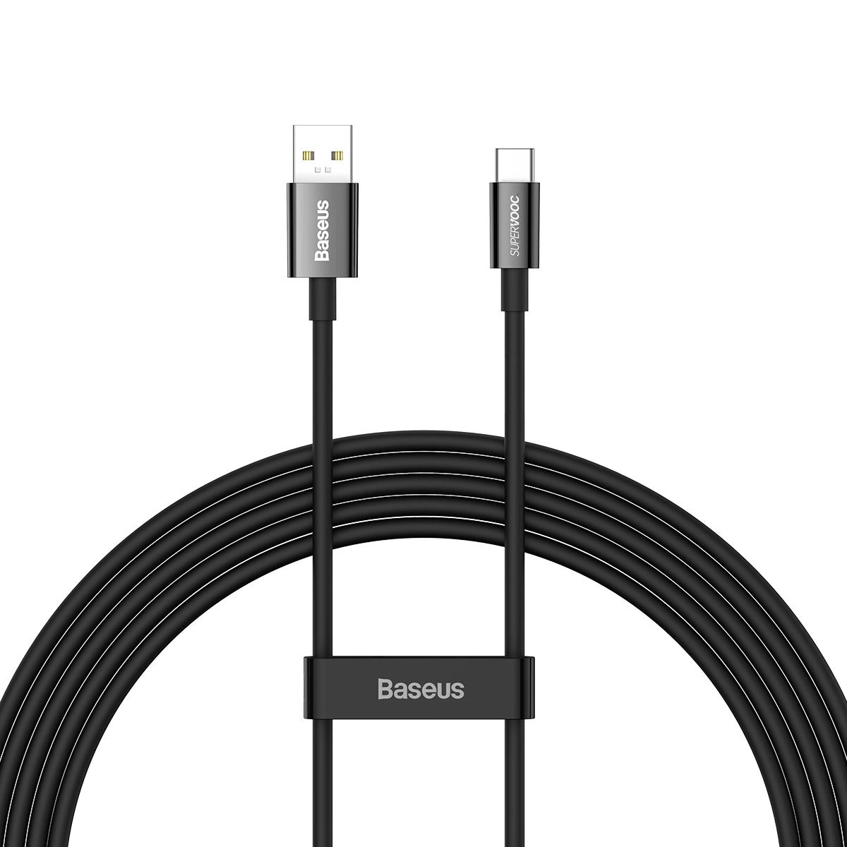 Cablu Date si Incarcare USB-A - USB-C Baseus Superior Series, 65W, 2m, Negru CAYS001001