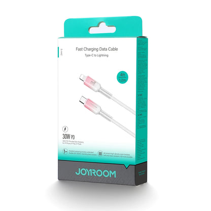 Cablu Date si Incarcare USB-C - Lightning Joyroom S-A42, 30W, 1.2m, Alb