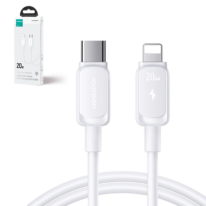Cablu Date si Incarcare USB-C - Lightning Joyroom S-A14, 30W, 1.2m, Alb