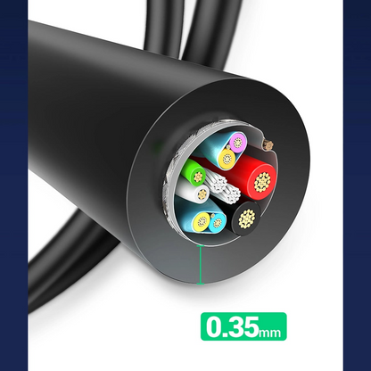 Cablu Date si Incarcare USB-A - USB-C UGREEN US184, 18W, 0.5m, Negru
