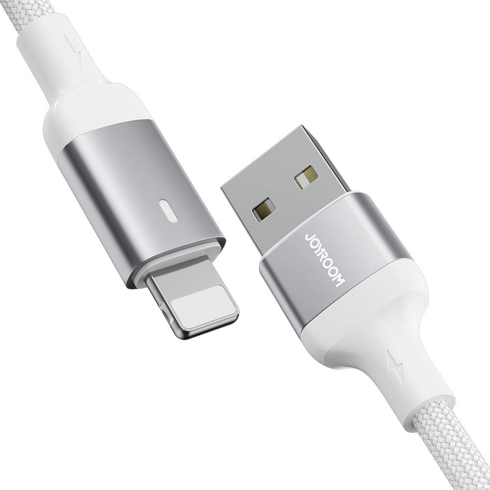 Cablu Date si Incarcare USB-A - Lightning Joyroom A10, 18W, 1.2m, Alb
