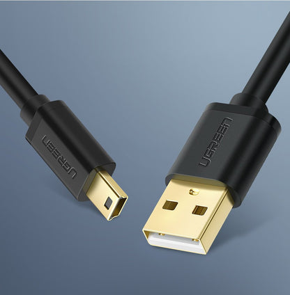 Cablu Date si Incarcare USB-A - miniUSB UGREEN US132, 2m, Negru