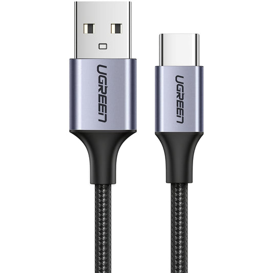 Cablu Date si Incarcare USB-A - USB-C UGREEN US288, 18W, 1.5m, Negru
