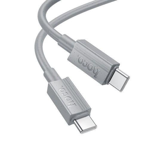 Cablu Date si Incarcare USB-C - USB-C HOCO X107, 60W, 1m, Gri