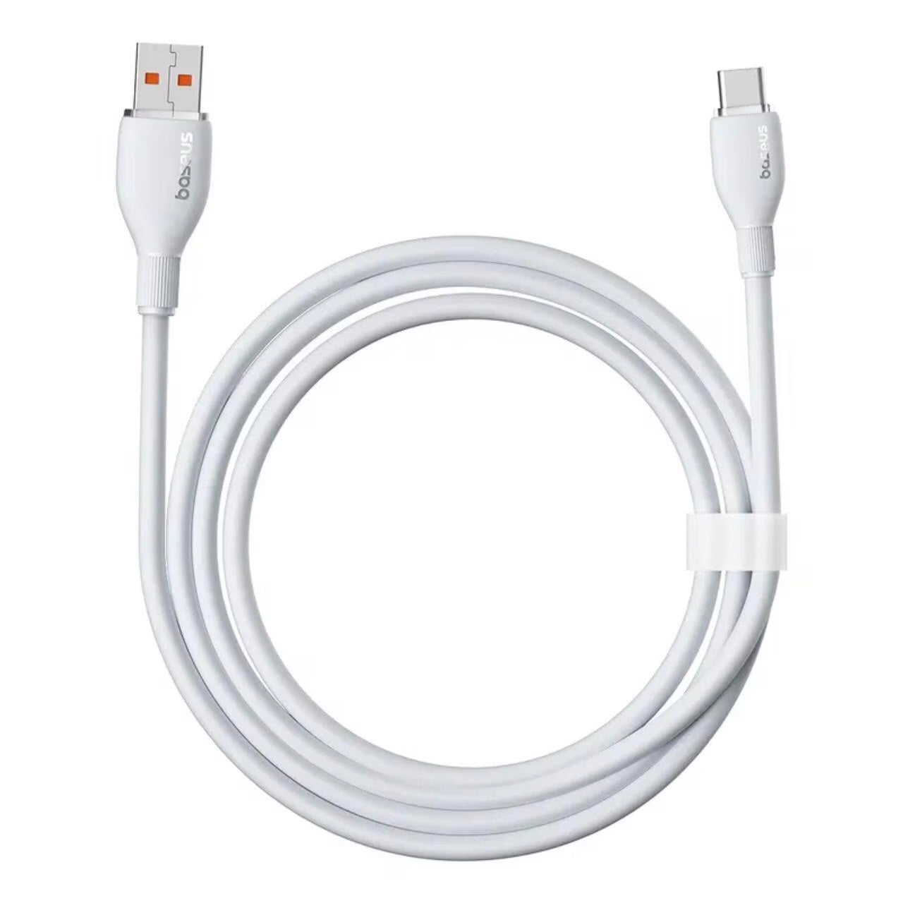 Cablu Date si Incarcare USB-A - USB-C Baseus Pudding, 100W, 2m, Alb P10355703221-01