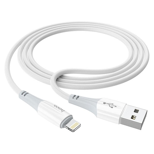 Cablu Date si Incarcare USB-A - Lightning HOCO X70, 18W, 1m, Alb
