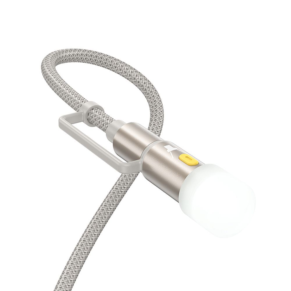 Cablu Date si Incarcare USB-C / Lightning - USB-C / Led HOCO U138, 60W, 1.2m, Gri