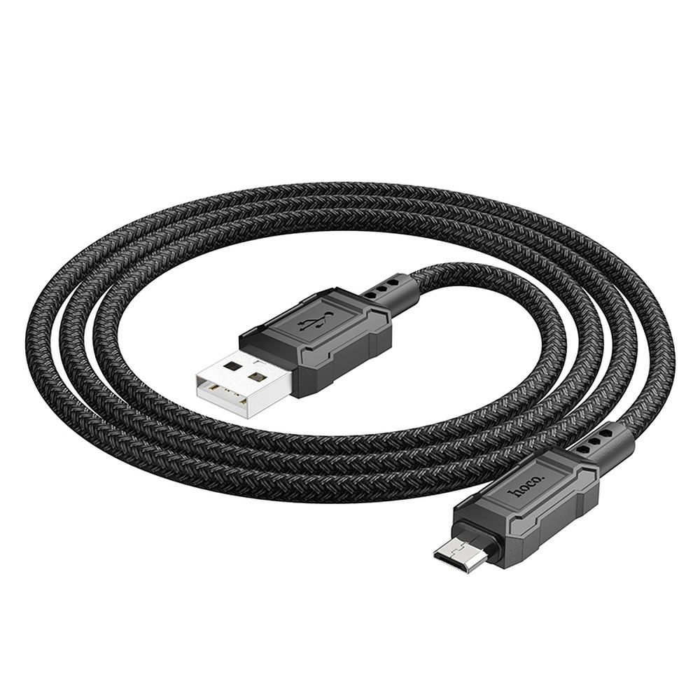 Cablu Date si Incarcare USB-A - microUSB HOCO Leader X94, 18W, 1m, Negru