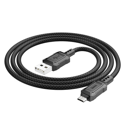 Cablu Date si Incarcare USB-A - microUSB HOCO Leader X94, 18W, 1m, Negru