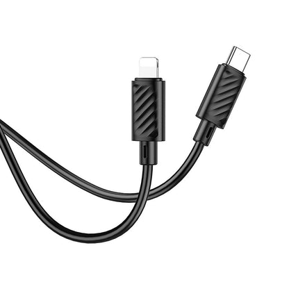 Cablu Date si Incarcare USB-C - Lightning HOCO X88, 20W, 1m, Negru