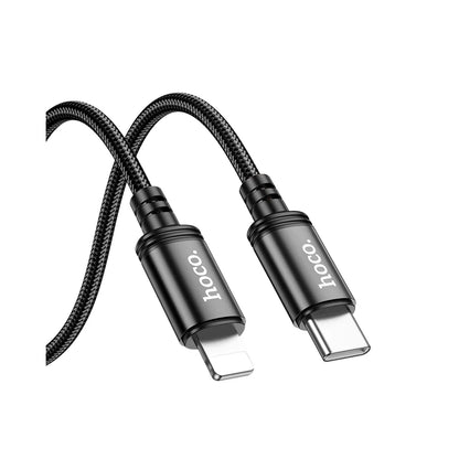 Cablu Date si Incarcare USB-C - Lightning HOCO X89, 27W, 2m, Negru