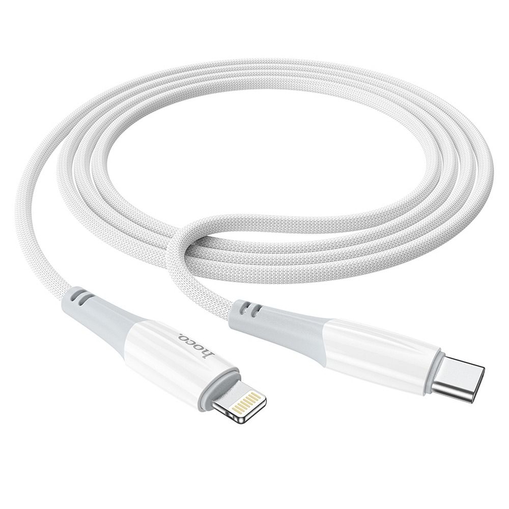 Cablu Date si Incarcare USB-C - Lightning HOCO X70, 20W, 1m, Alb