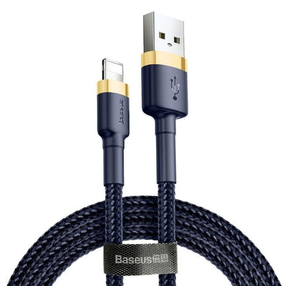 Cablu Date si Incarcare USB-A - Lightning Baseus Cafule, 18W, 2m, Bleumarin CALKLF-CV3
