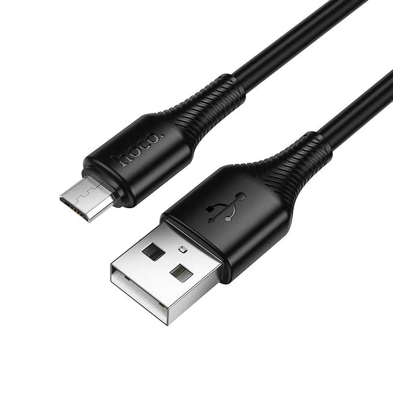 Cablu Date si Incarcare USB-A - microUSB HOCO X120, 18W, 1m, Negru