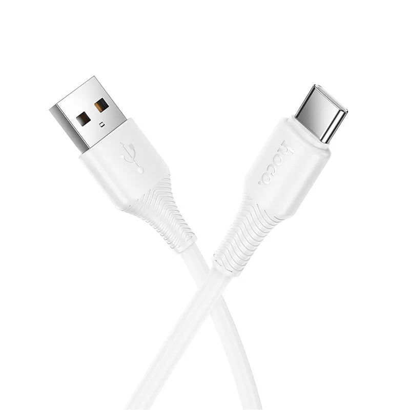 Cablu Date si Incarcare USB-A - USB-C HOCO X120, 60W, 1m, Alb
