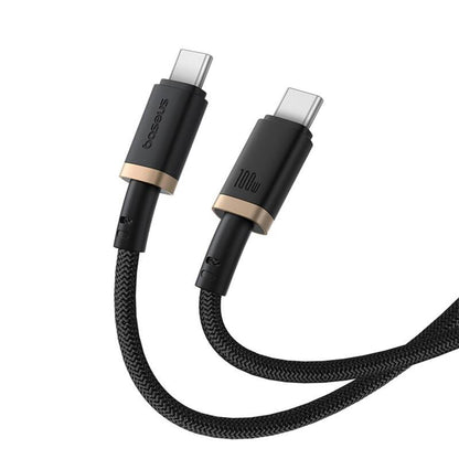 Cablu Date si Incarcare USB-C - USB-C Baseus Dura Series, 100W, 2m, Auriu P10377803U01-03