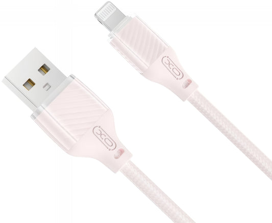 Cablu Date si Incarcare USB-A - Lightning XO Design NB291, 18W, 1m, Roz