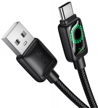 Cablu Date si Incarcare USB-A - USB-C HOCO U146, 36W, 1.2m, Negru