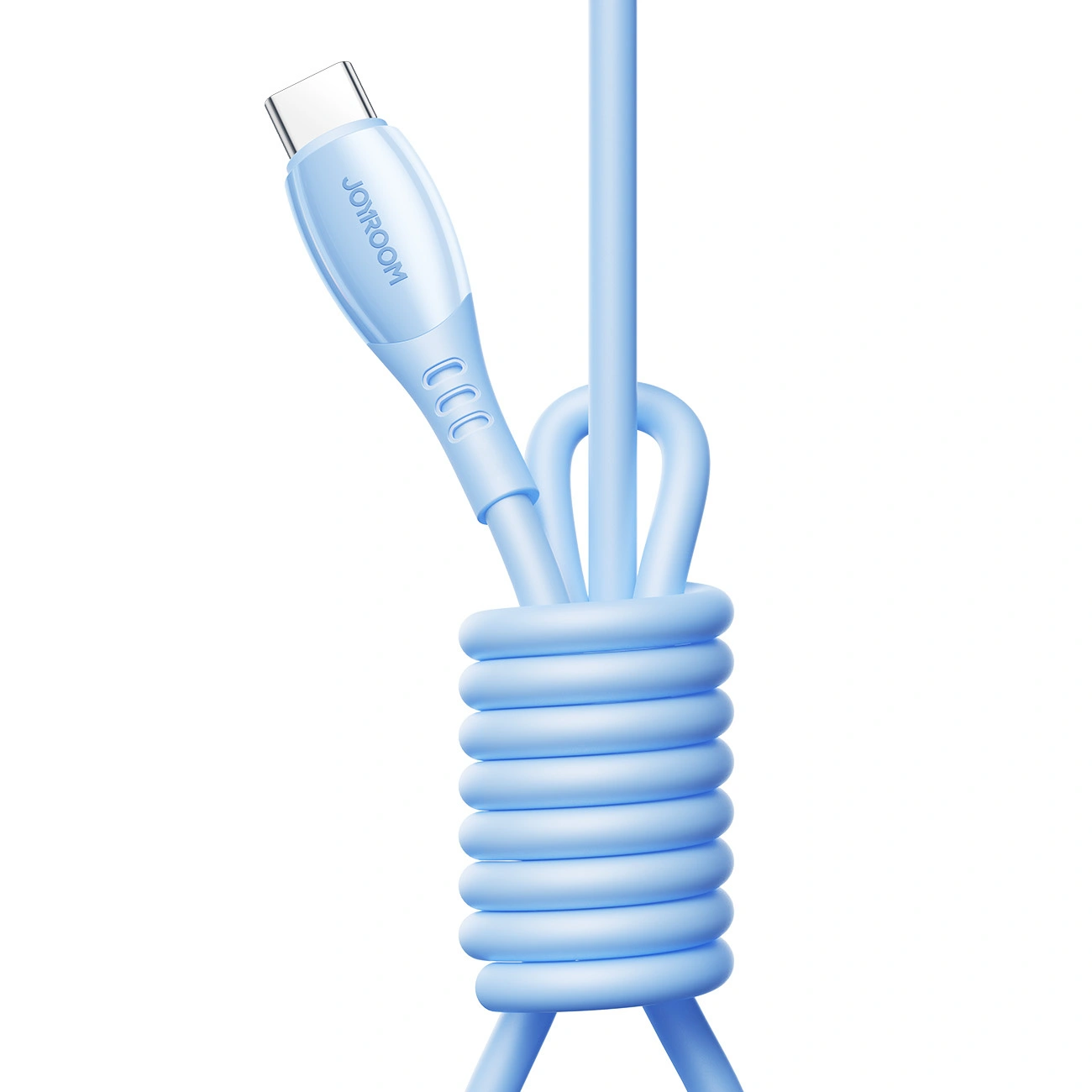 Cablu Date si Incarcare USB-C - Lightning Joyroom S-A59 Vibrant, 30W, 1.2m, Albastru