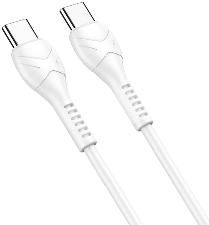 Cablu Date si Incarcare USB-C - USB-C HOCO X37, 60W, 1m, Alb